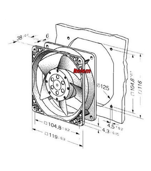 Ventilateur compact ebmpapst 4650N