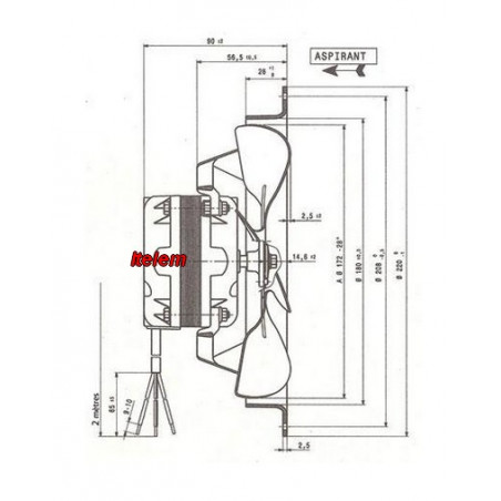 Ventilateur Elco NA513C2M17231 12031472