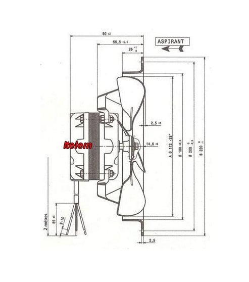 Ventilateur Elco NA513C2M17231 12031472