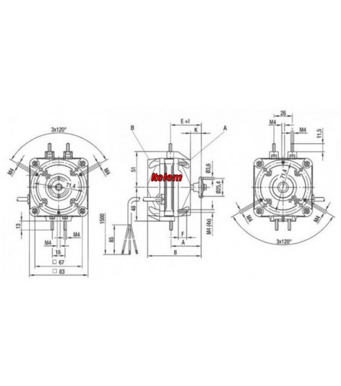 Moteur de ventilateur ebmpapst M4Q045CA03.75BI