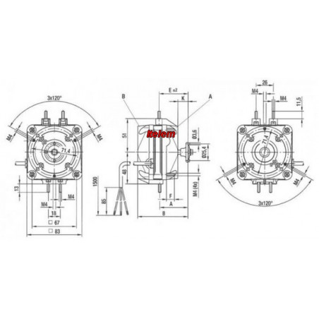 Moteur de ventilateur ebmpapst M4Q045CF01.75BI