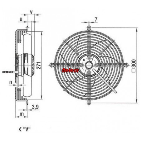 Ventilateur hélicoïde S2E250-AL06-01
