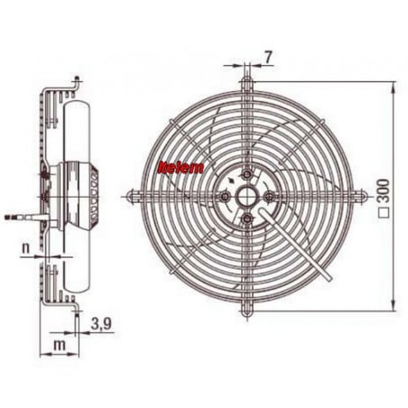 Ventilateur hélicoïde S2E250-AM06-01