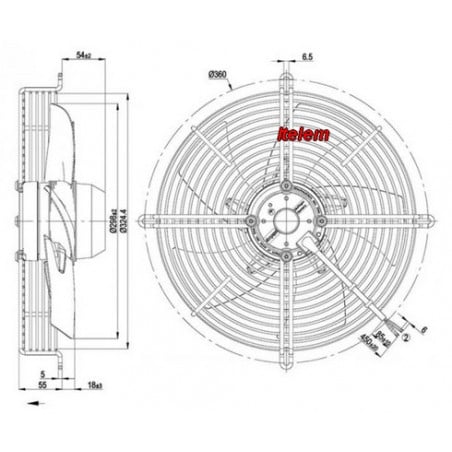 Ventilateur ebmpapst S2E300-AP02-30