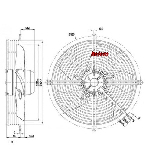 Ventilateur ebmpapst S2E300-AP02-30