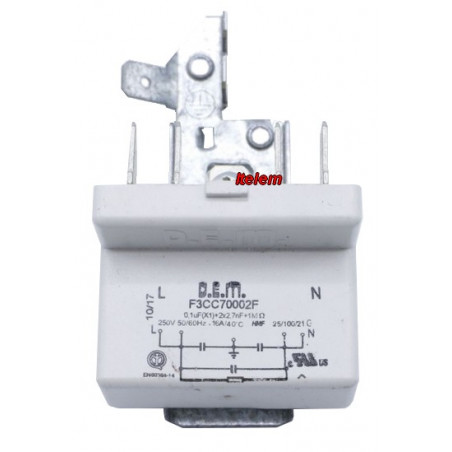 Filtre anti-parasites lave-vaisselle Smeg 813410489