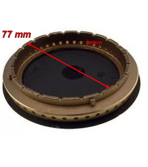Couronne et chapeau de brûleur rapide 88/77mm cuisinière Bompani