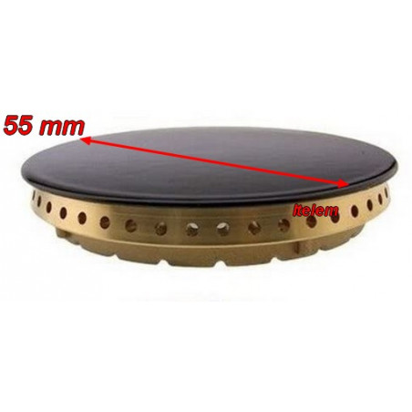 Couronne et chapeau de brûleur semi-rapide 55/44 mm cuisinière Bompani