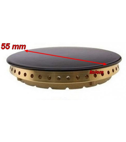Couronne et chapeau de brûleur semi-rapide 55/44 mm cuisinière Bompani