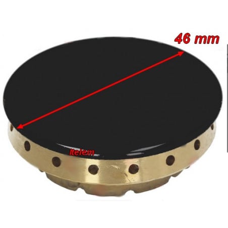 Couronne et chapeau de brûleur auxiliaire 46 mm table de cuisson Bompani