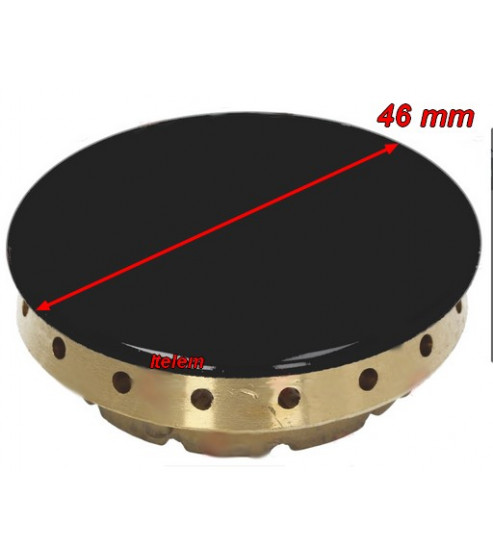 Couronne et chapeau de brûleur auxiliaire 46 mm table de cuisson Bompani