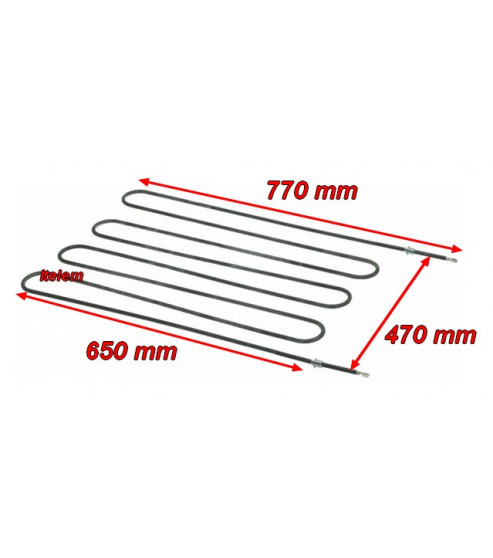 Résistance voûte et sole 2800W four à pizza Dexion 1GIK1H090008