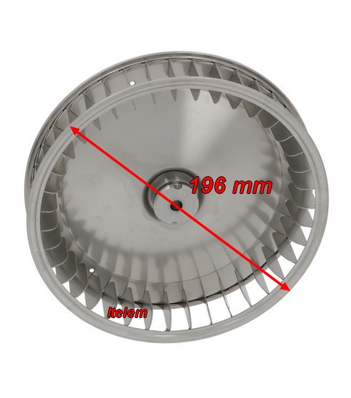 Hélice moteur ventilateur 196 mm four Unox KVN1020A