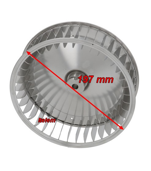 Hélice moteur ventilateur 197 mm four Unox KVN1025A