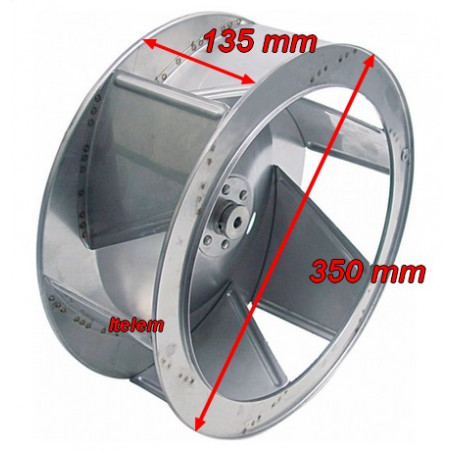 Hélice moteur ventilateur 1052.2500 four Zanussi 054890
