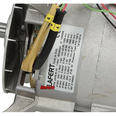 Moteur ventilateur LM/FB80 4/6 four Alpeninox 006998