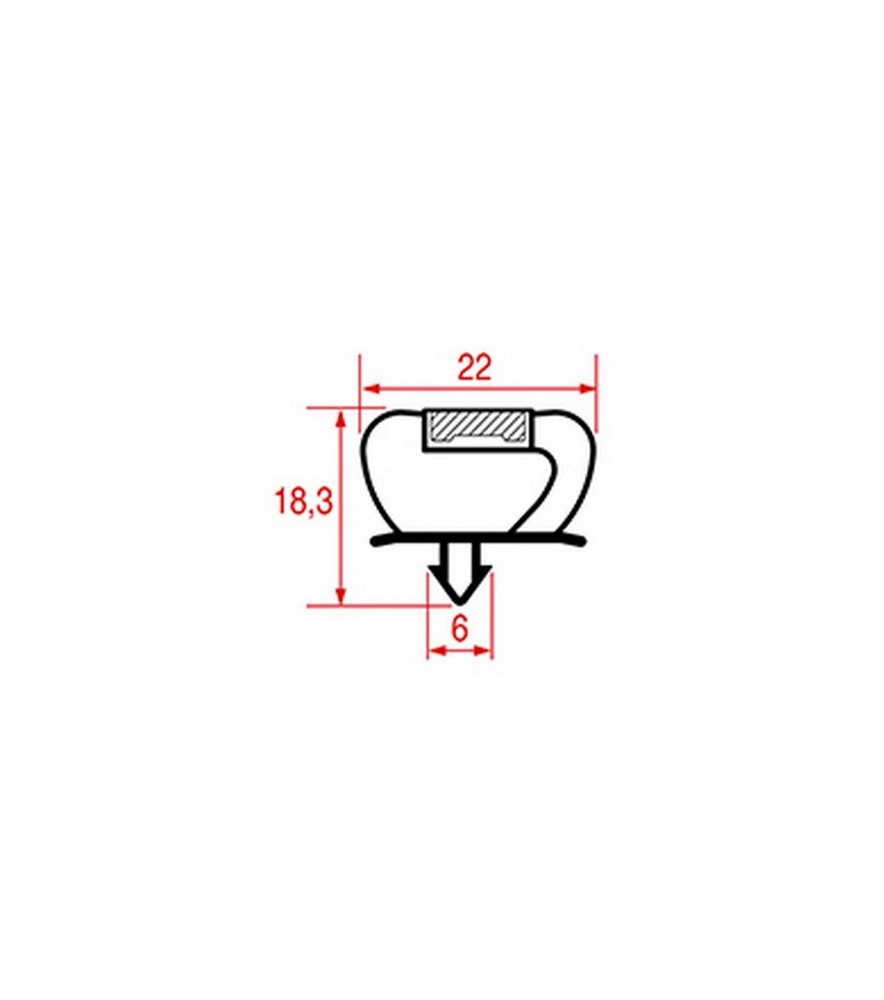 Joint de porte saladette 535 x 425 mm