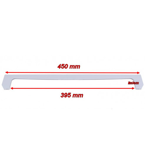 Profil avant de clayette réfrigérateur Beko 4812260100