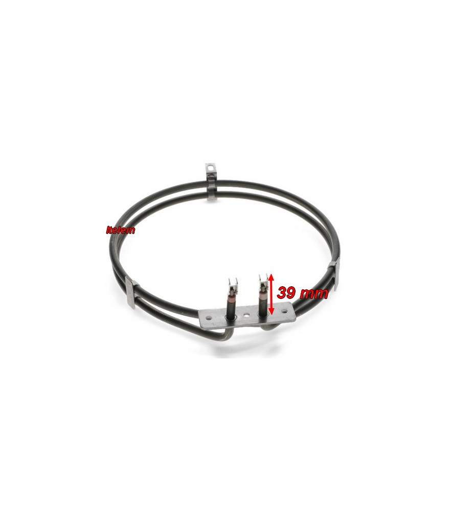 Résistance Circulaire Four 2000W – Compatible SMEG, Bosch, Siemens, Neff, Whirlpool… – Diamètre 194 Mm – Pour Chaleur Tournante