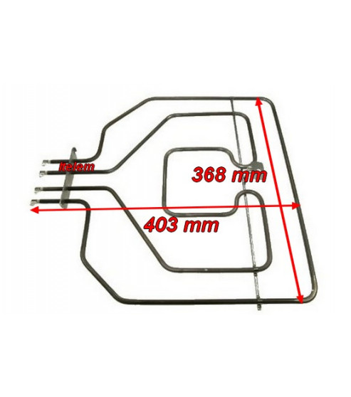 Résistance de grill four Siemens 00472682