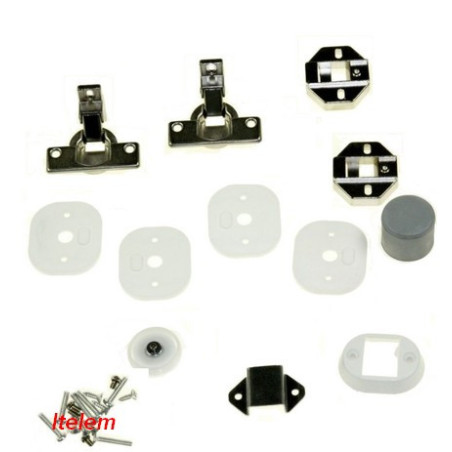 Kit charnières encastrement lave-linge Indesit C00087354
