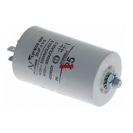 Condensateur de démarrage 25 µF lave-linge Electrolux 50269058009