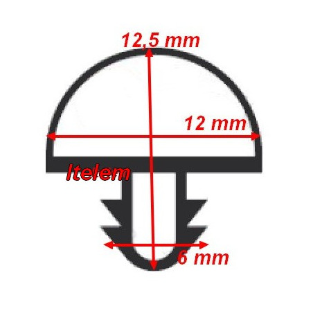 Joint de couvercle réfrigérateur 555mmx385mm Vitrifrigo
