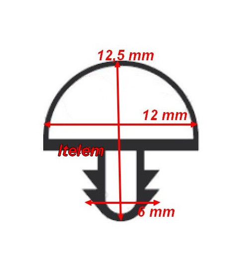 Joint de couvercle réfrigérateur 555mmx385mm Vitrifrigo
