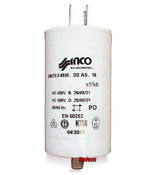 Condensateur 6.3 µF Hotte Electrolux 50253928001