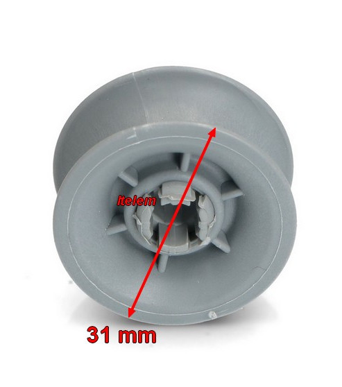 Roulette de panier supérieur lave-vaisselle Siemens 00611666
