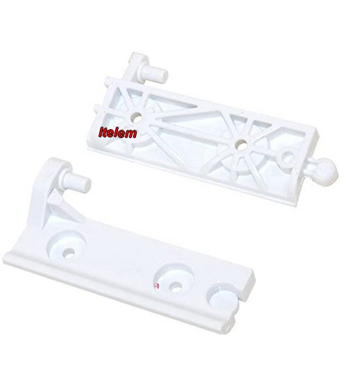 Kit charnières portillon freezer réfrigérateur Whirlpool 481931023712