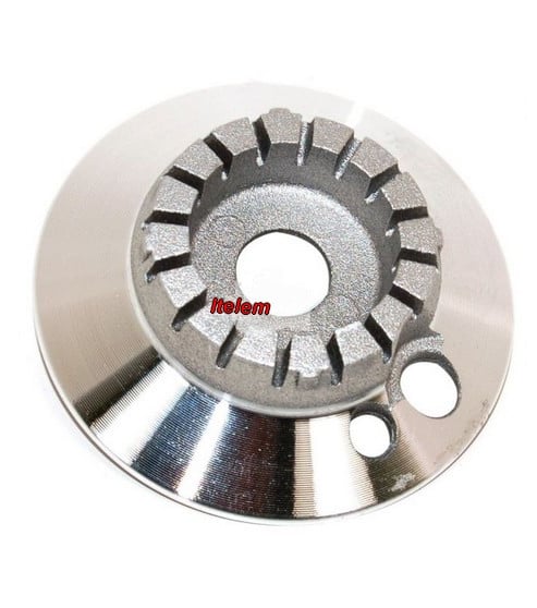 Couronne de brûleur foyer auxiliaire plaque de cuisson Smeg 870650444