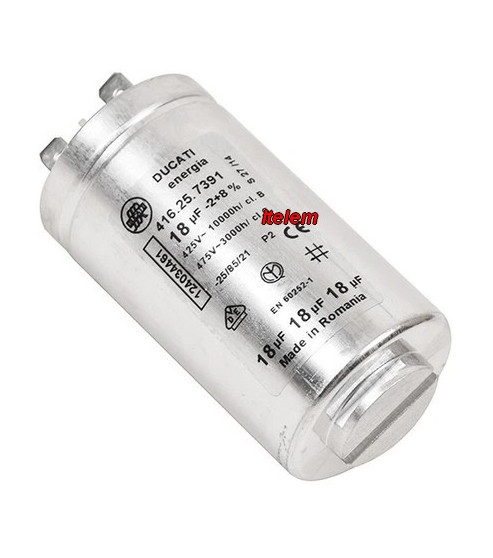 Condensateur 18 µF lave-linge Electrolux 1240344612