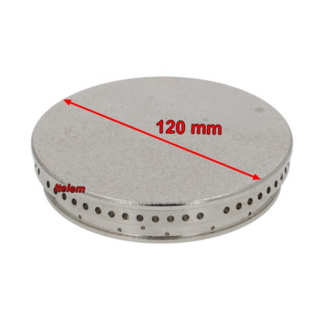 Chapeau de brûleur 120 mm fourneau Whirlpool V00400