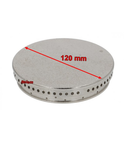 Chapeau de brûleur 120 mm fourneau Whirlpool V00400