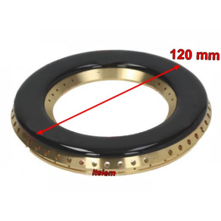 Couronne et chapeau de brûleur 120mm fourneau Ilve