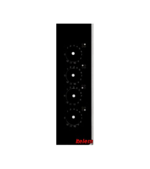 Dessus verre vitrocéramique plaque de cuisson Whirlpool 481244039826