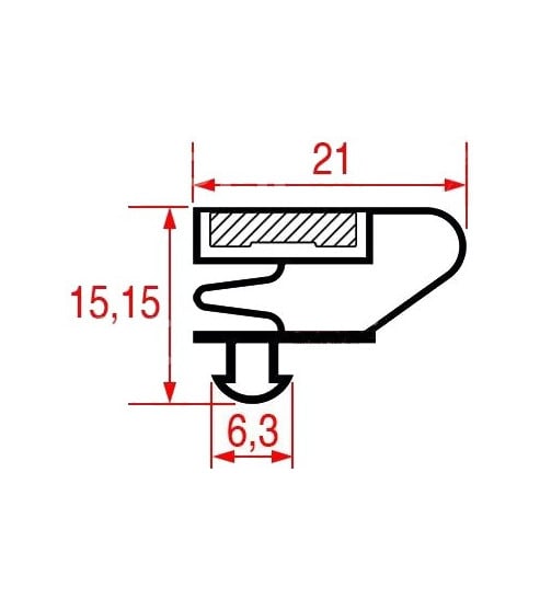 Joint de porte armoire réfrigérée Bonnet