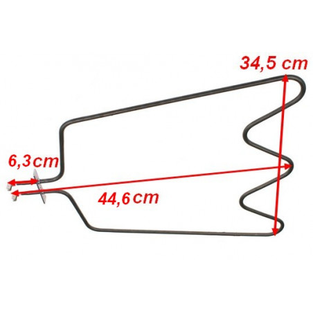 Résistance sole four Whirlpool 480121101147