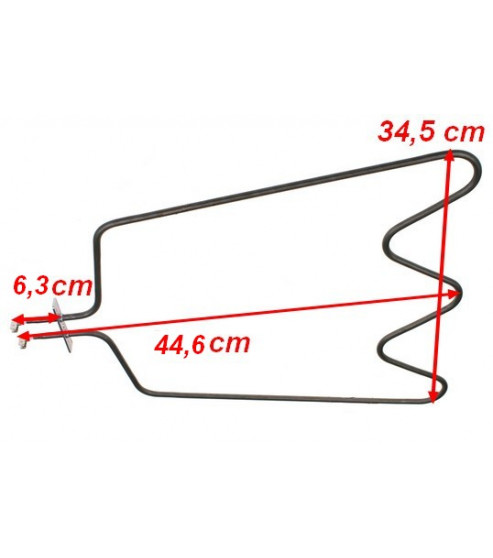 Résistance sole four Whirlpool 480121101147