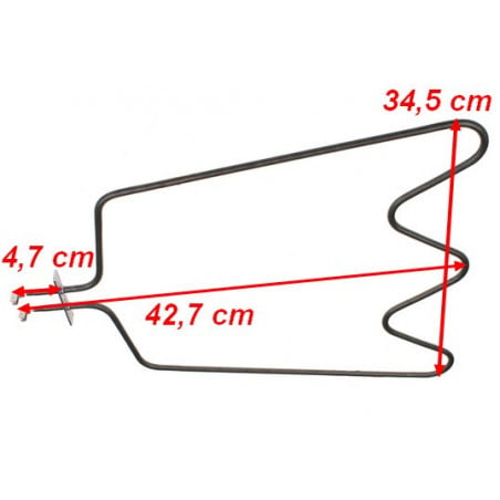 Résistance sole four Whirlpool 480121101147