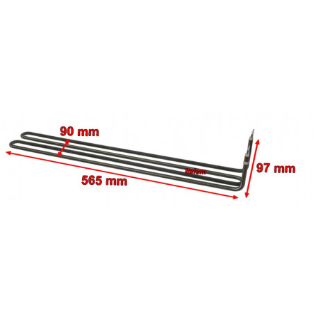 Résistance 2200W plaque à snaker Zanussi771985003774