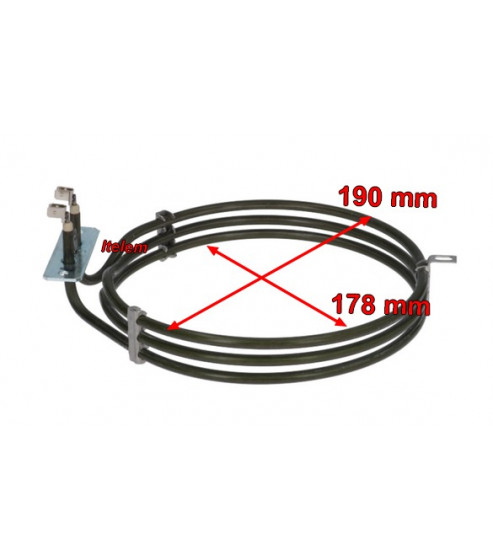 Résistance circulaire 2500W four fourneau MBM RIC0001835