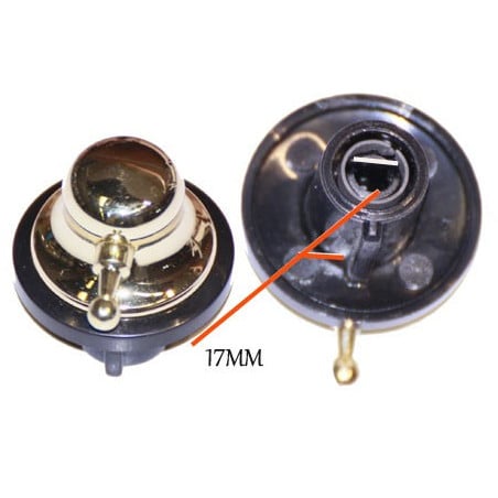 Manette rustique noire plaque cuisson Beko 450900045