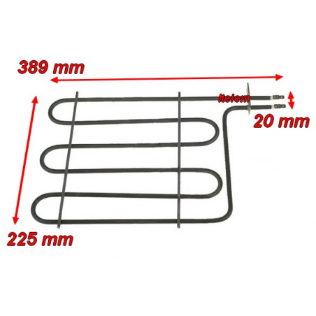 Résistance grill voûte four De Dietrich 92X6009