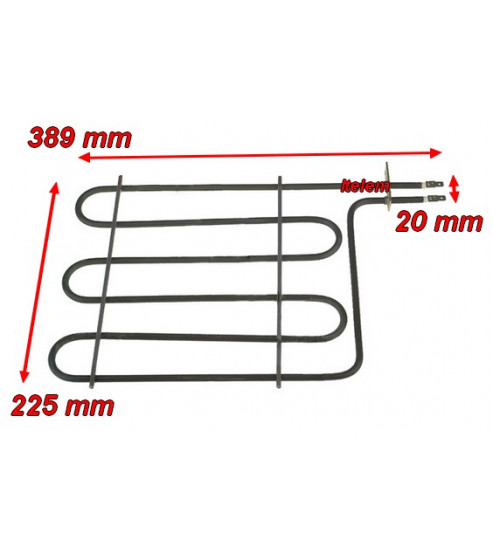 Résistance grill voûte four De Dietrich 92X6009