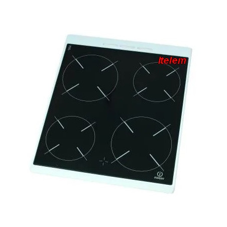 Dessus verre vitrocéramique cuisinière Indésit C00118042