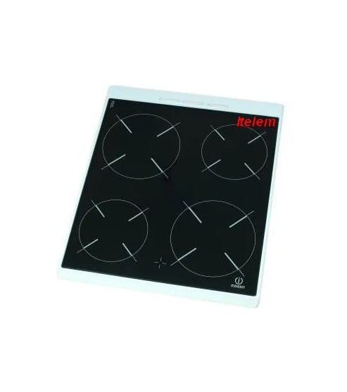Dessus verre vitrocéramique cuisinière Indésit C00118042