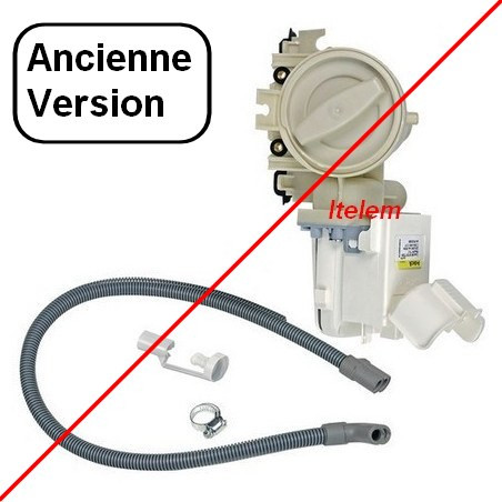 Pompe de vidange lave-linge grosse capacité Whirlpool 484000001051