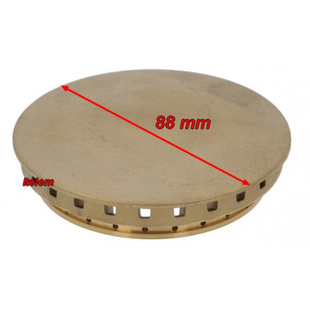 Chapeau de brûleur 88 mm fourneau Morice BR0097